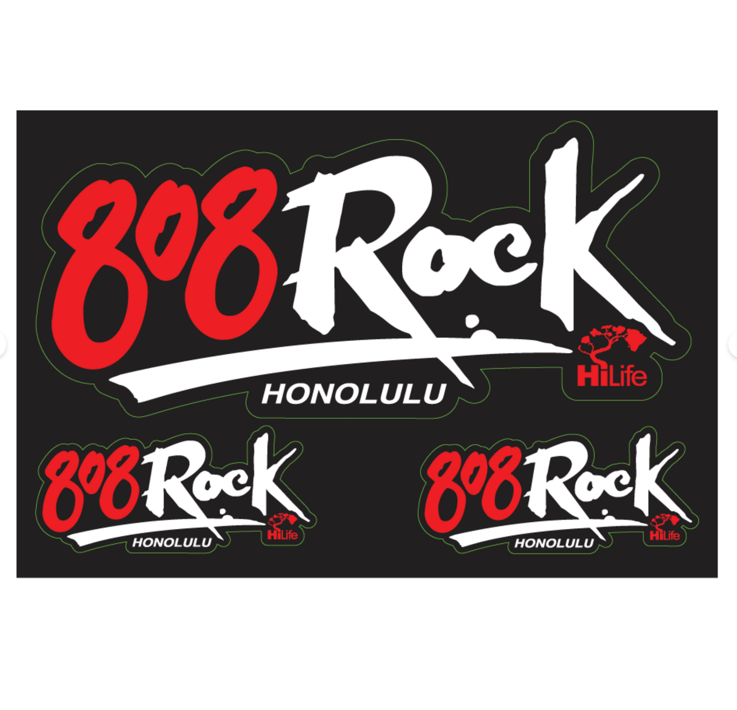 808 Rock Sticker Pack