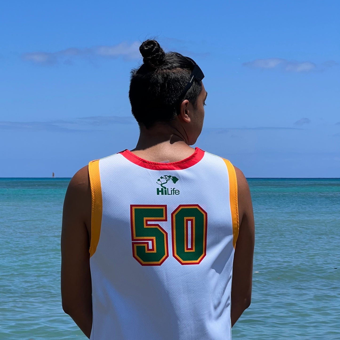 HiLife Basketball Reversible(White/Green) Jersey