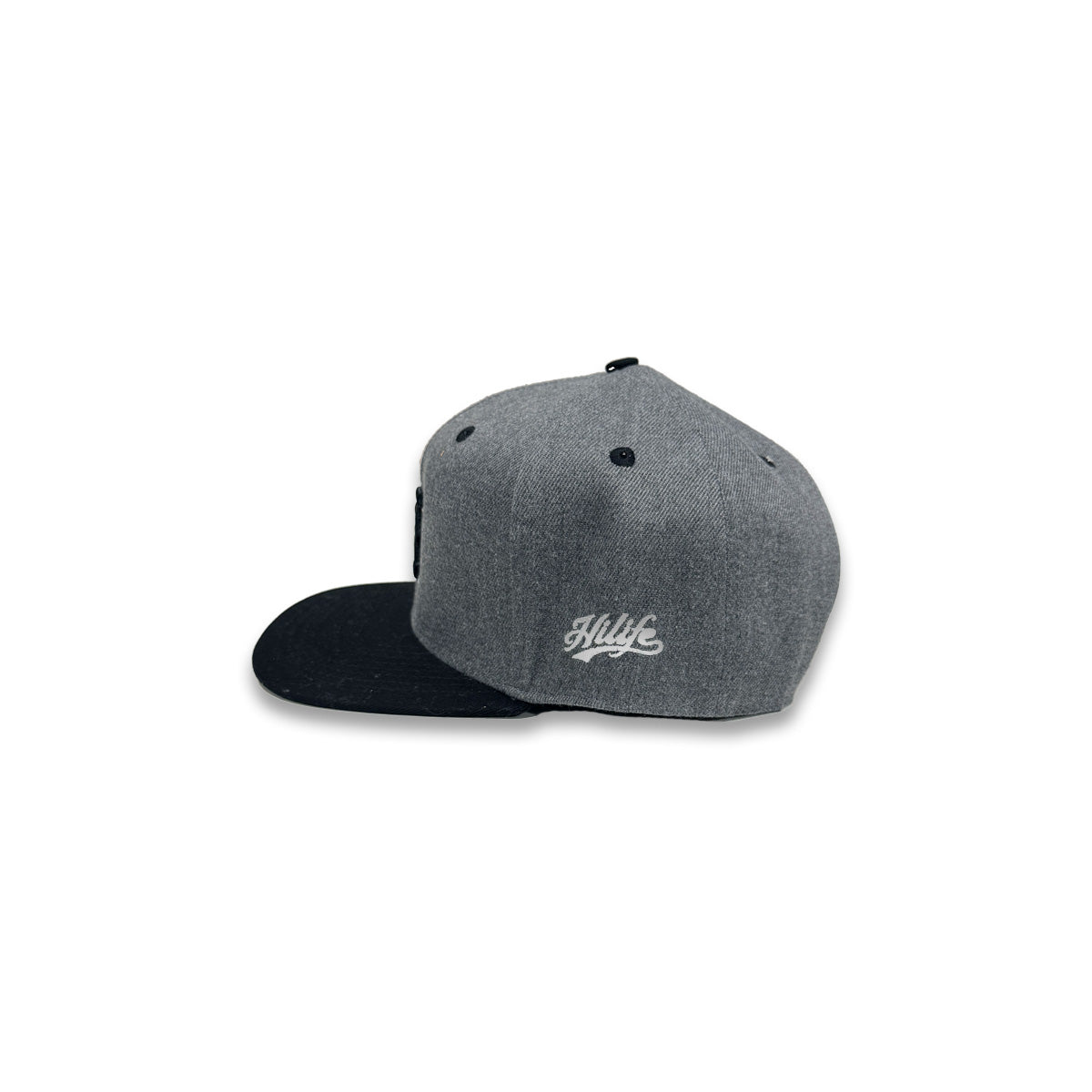 HI logo Snapback hats Dark Heather / Black