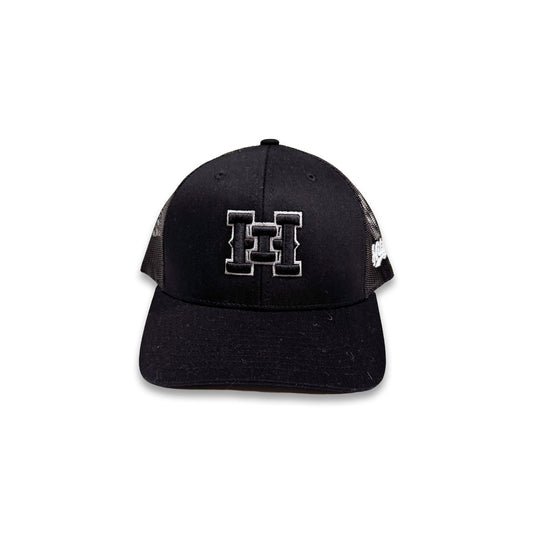 HI logo Snapback Black Mesh Curved Bill