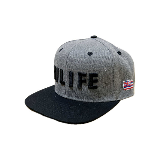 HILIFE 3D logo Snapback hats Heather Gray/Black