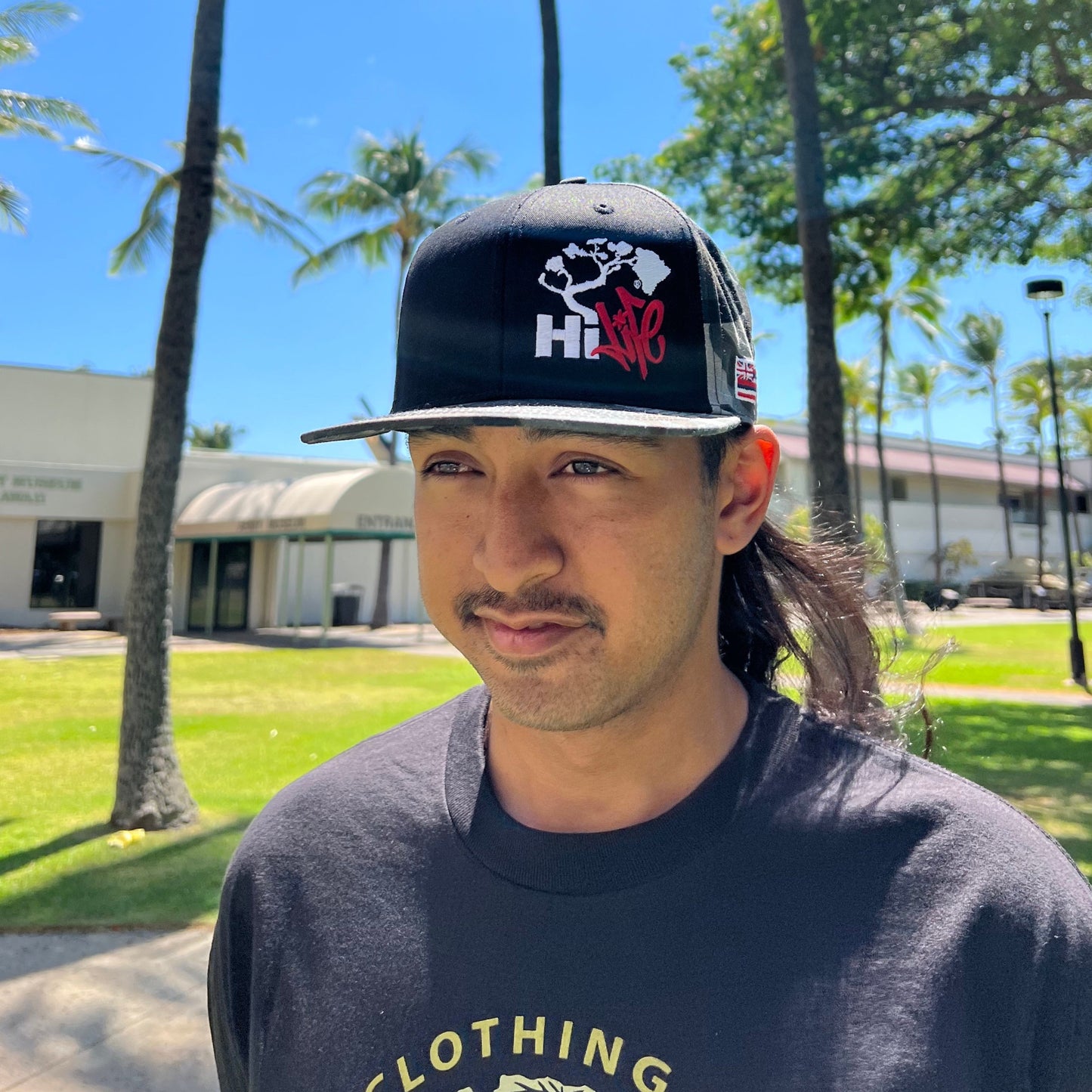 Hapa Snapback hats Black/Gray Camo