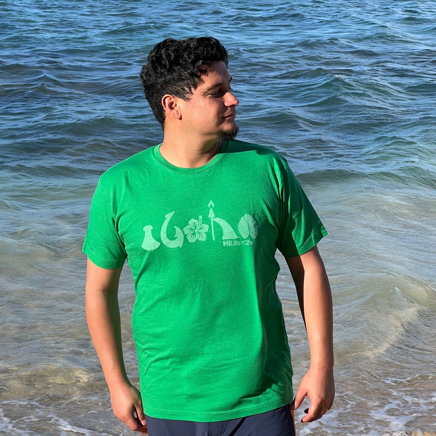 aloha 50/50 printed Soft Tee