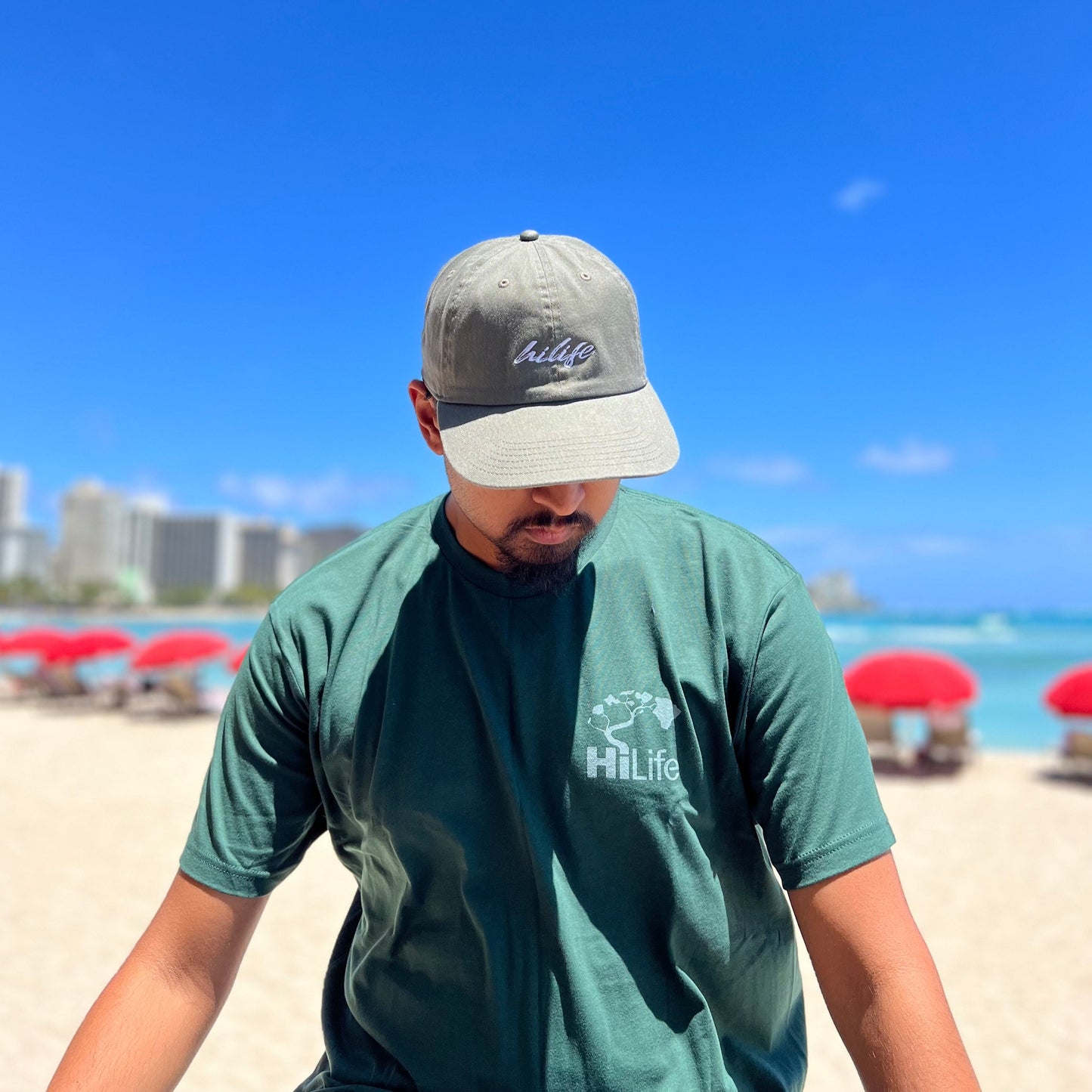 Cotton dad hats Script Logo