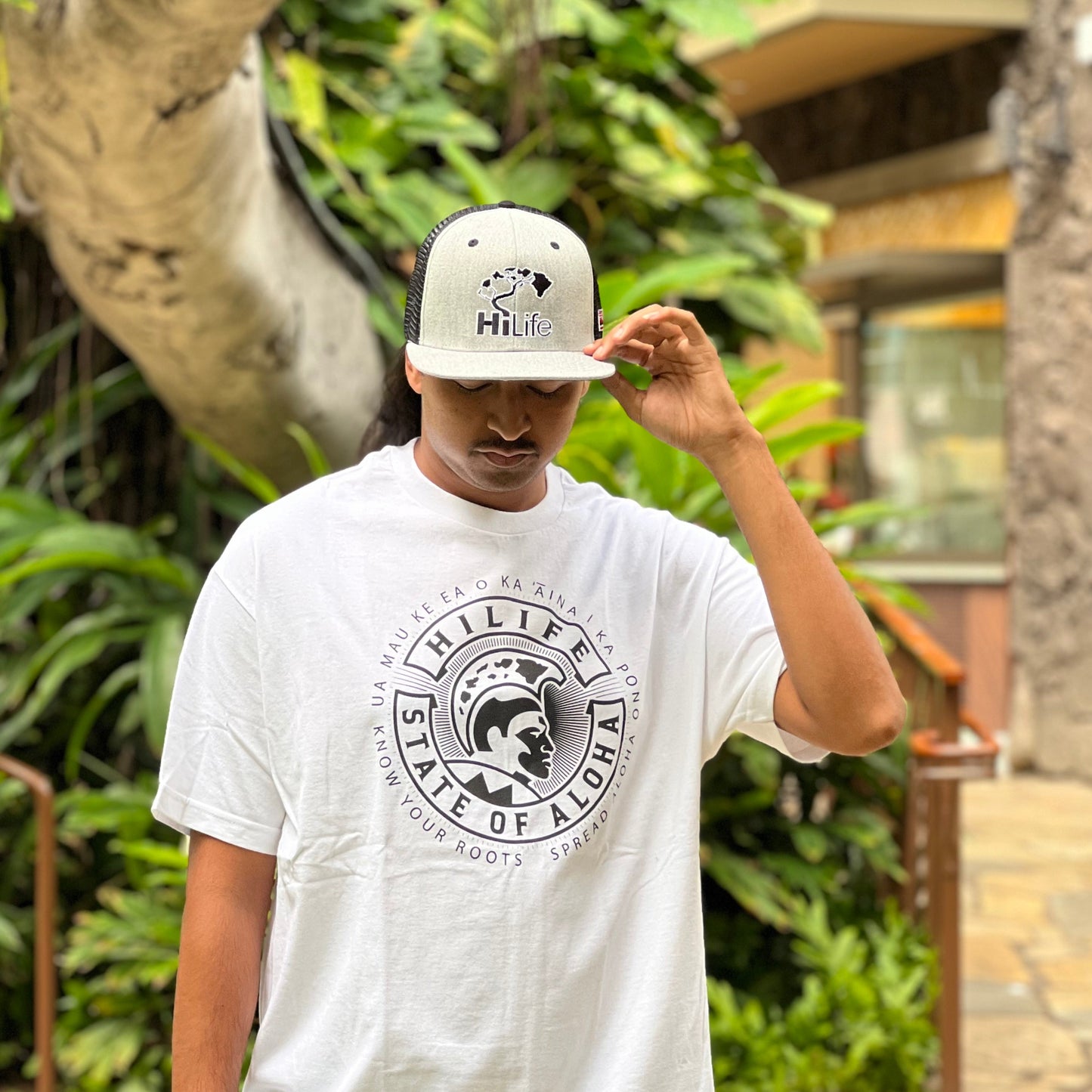 BASIC LOGO Snapback hats Heather / Black Mesh