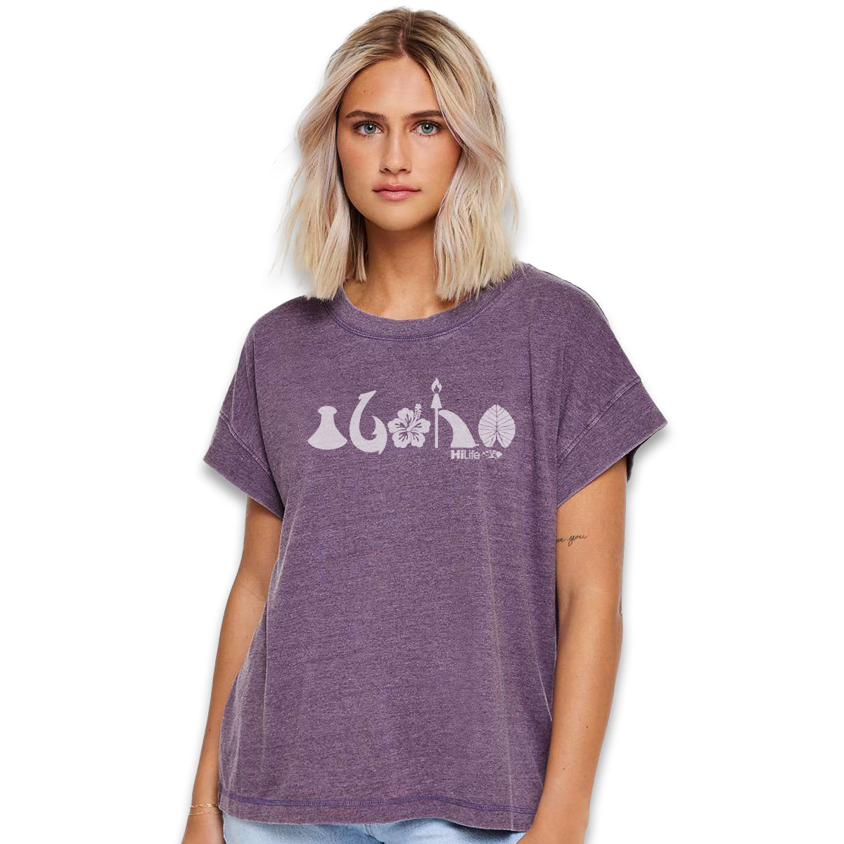 Women's Relaxed Vintage Wash Tee aloha 50/50