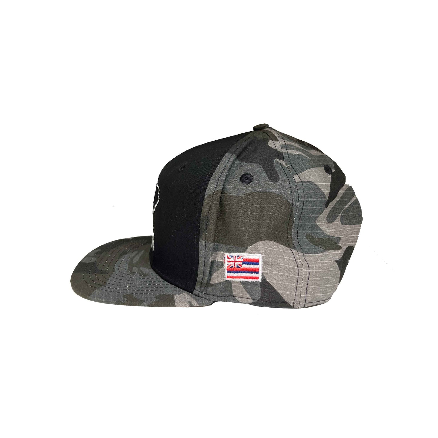 BASIC LOGO Snapback hats Black/Gray Camo