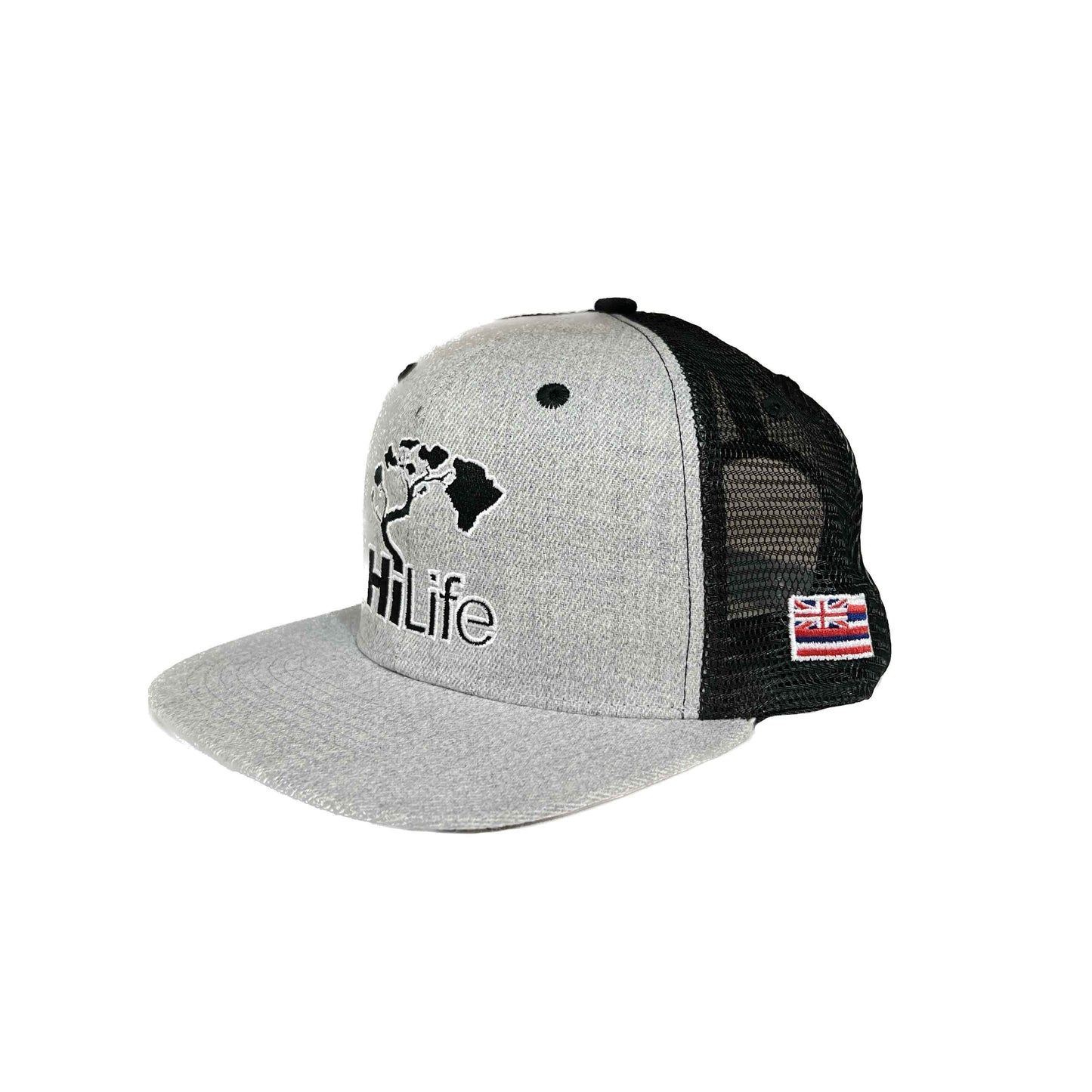 BASIC LOGO Snapback hats Heather / Black Mesh