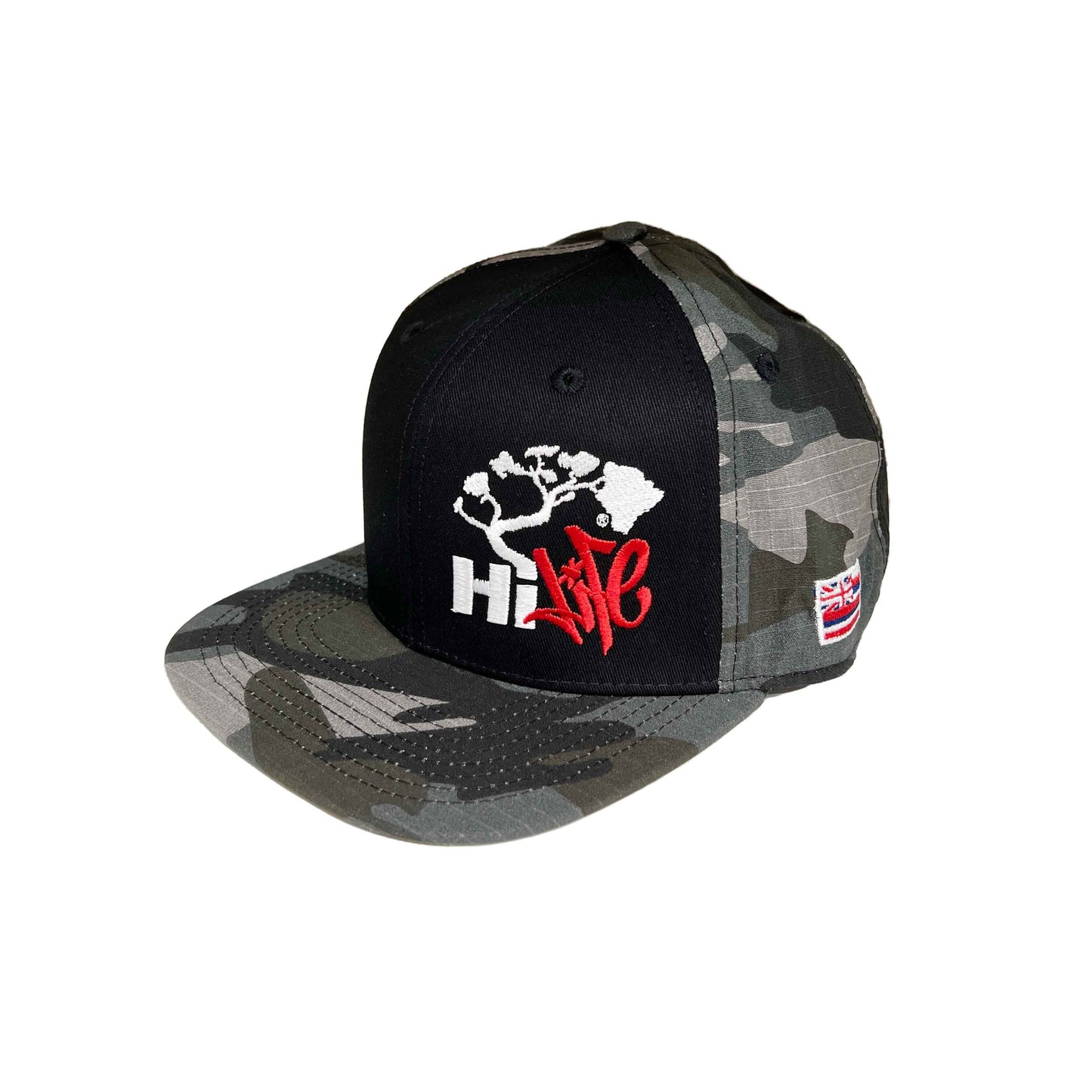 Hapa Snapback hats Black/Gray Camo