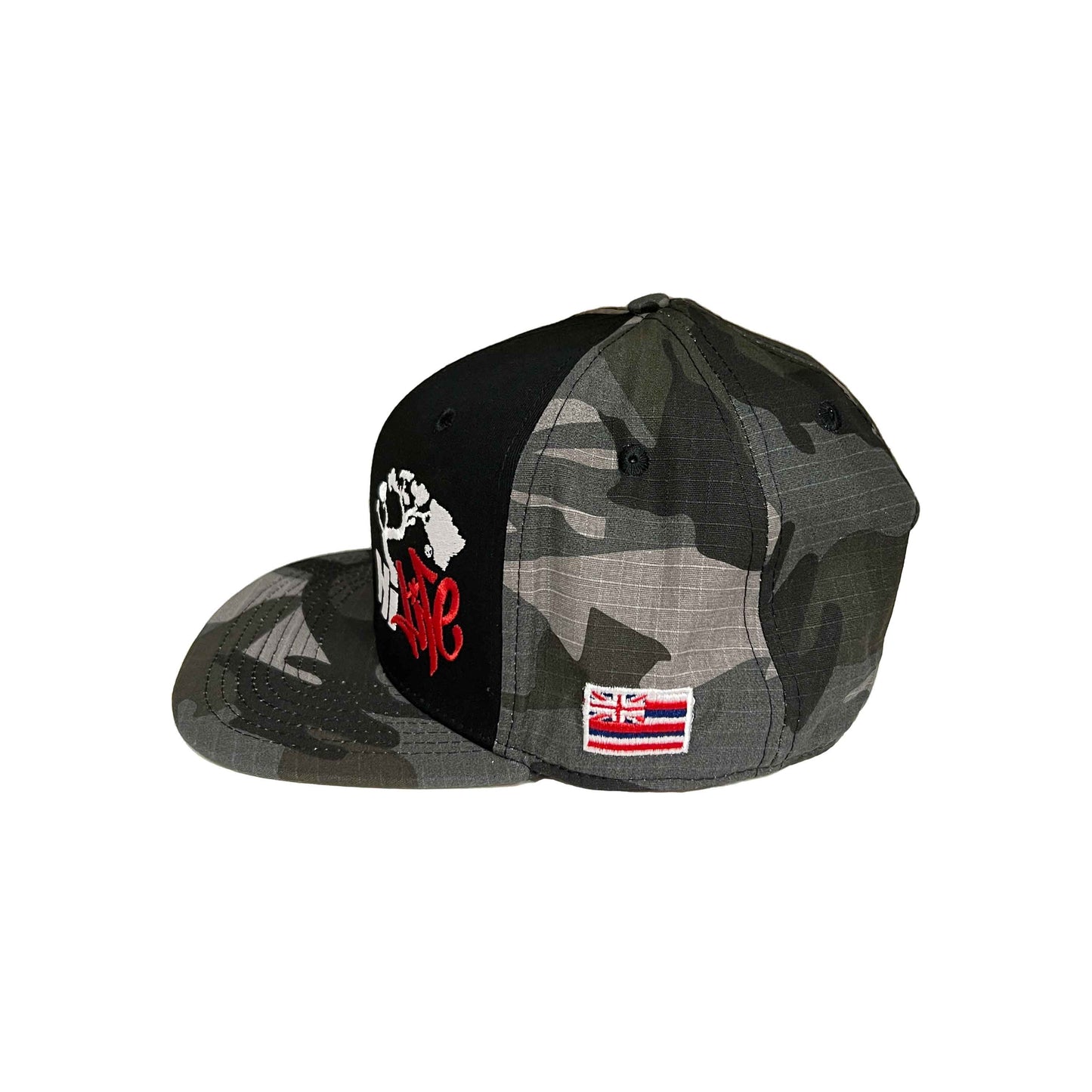 Hapa Snapback hats Black/Gray Camo