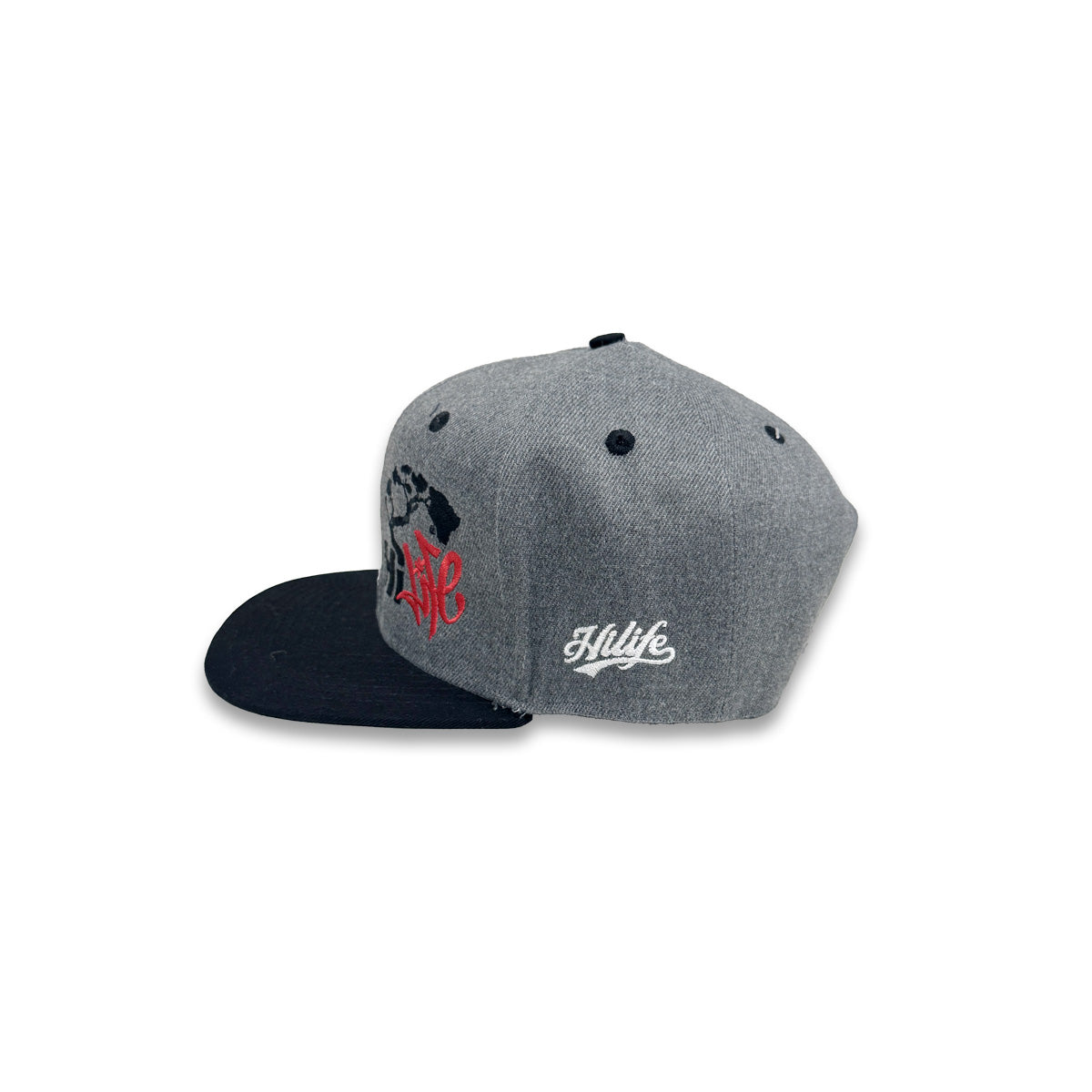 Hapa Snapback hats Dark Heather