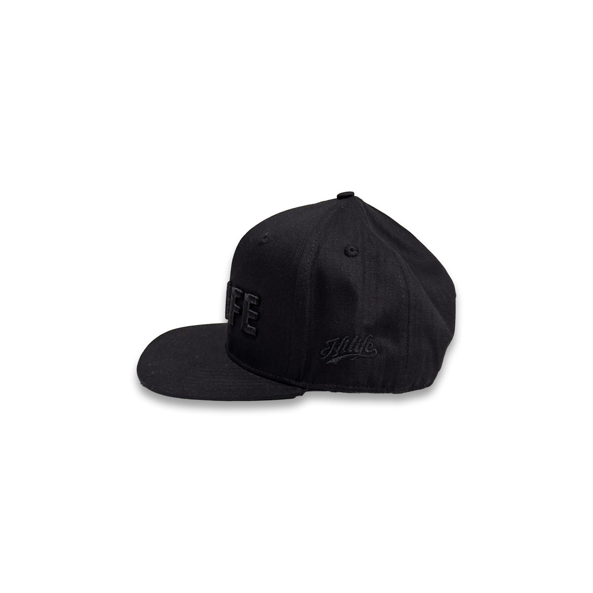 HILIFE 3D logo Snapback hats Black on Black