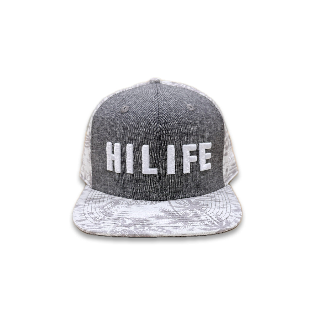 HILIFE 3D logo Snapback hats Denim/Coffee Floral