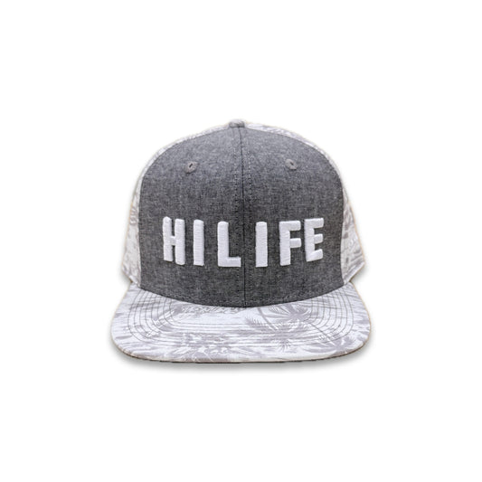 HILIFE 3D logo Snapback hats Denim/Coffee Floral