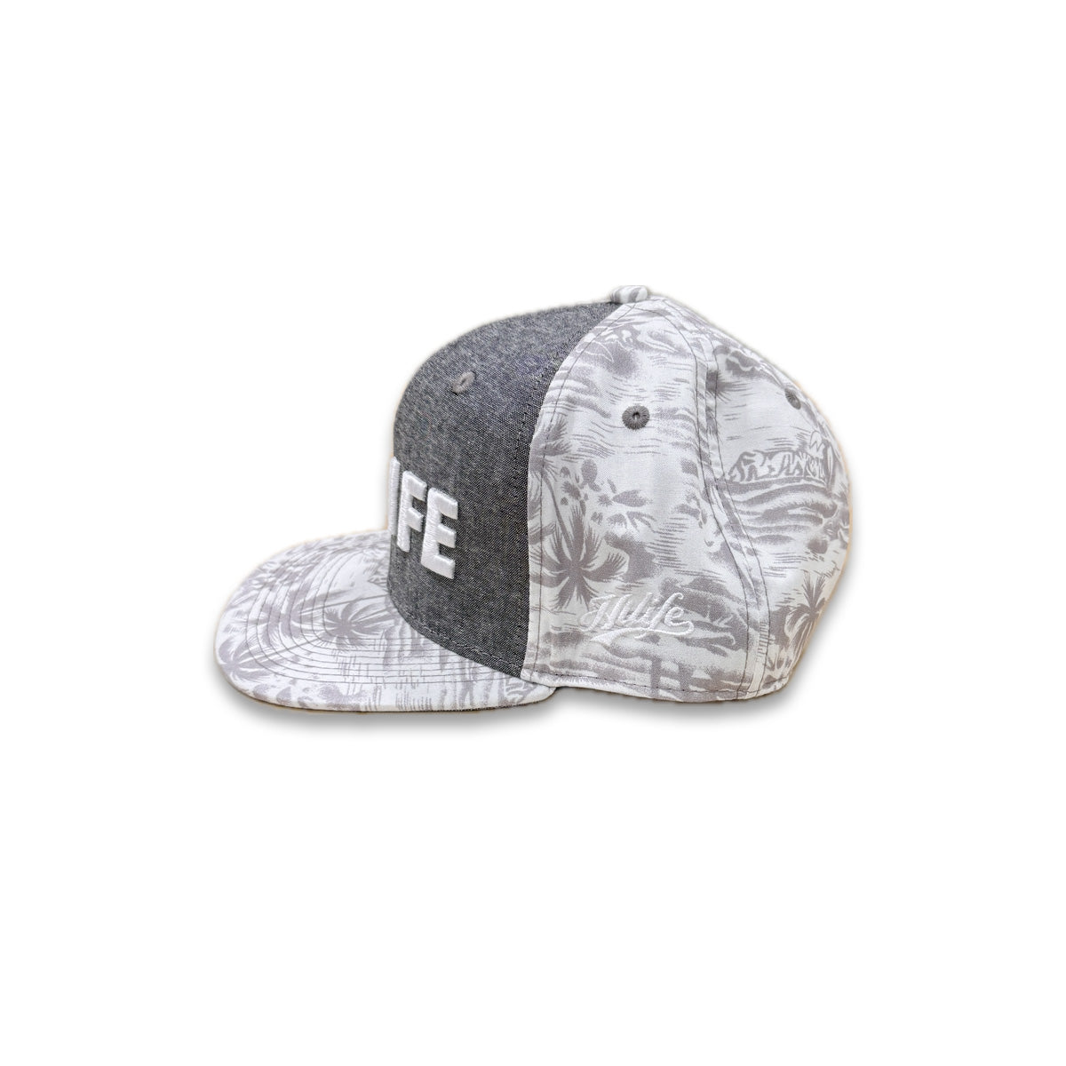 HILIFE 3D logo Snapback hats Denim/Coffee Floral