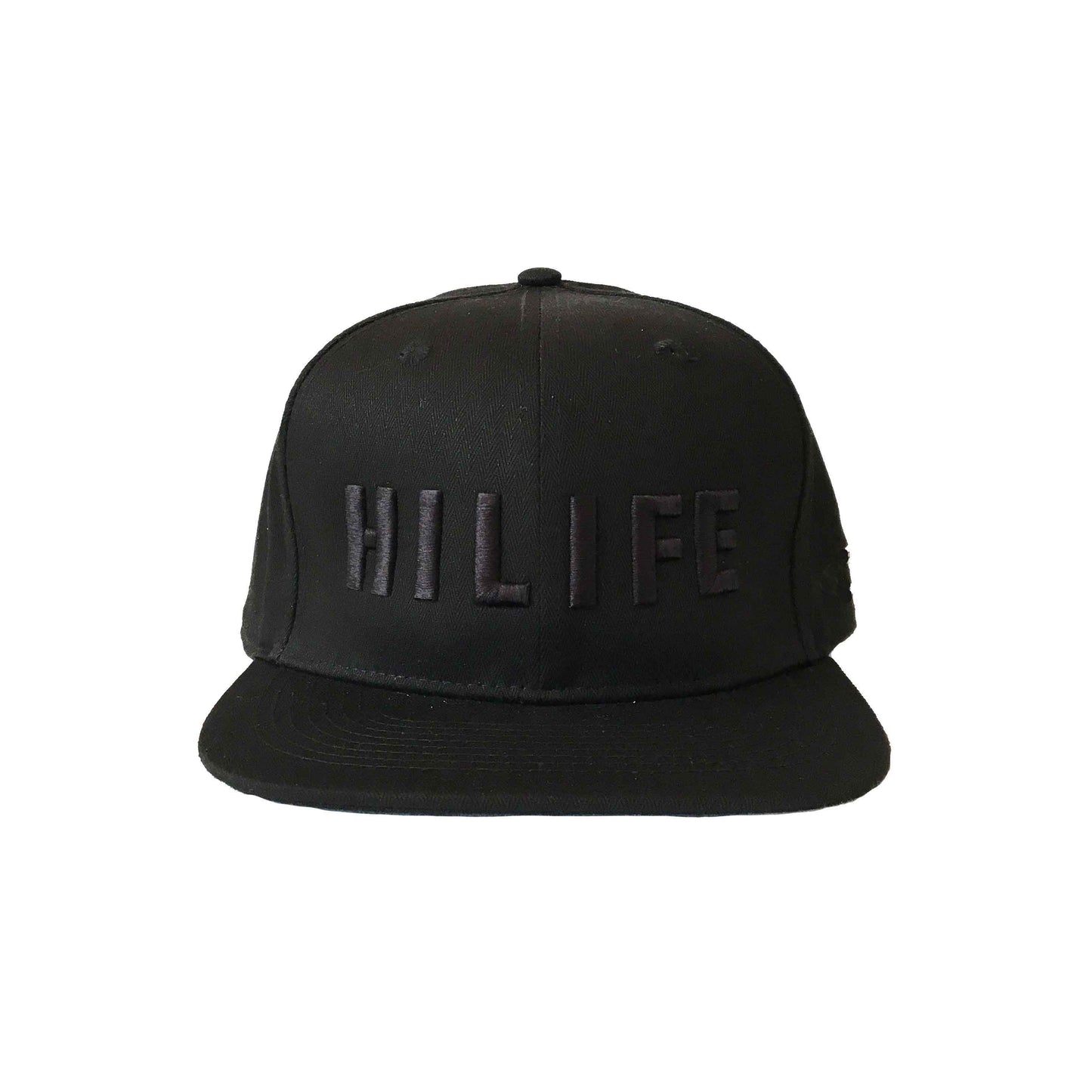 HILIFE 3D logo Snapback hats Black on Black