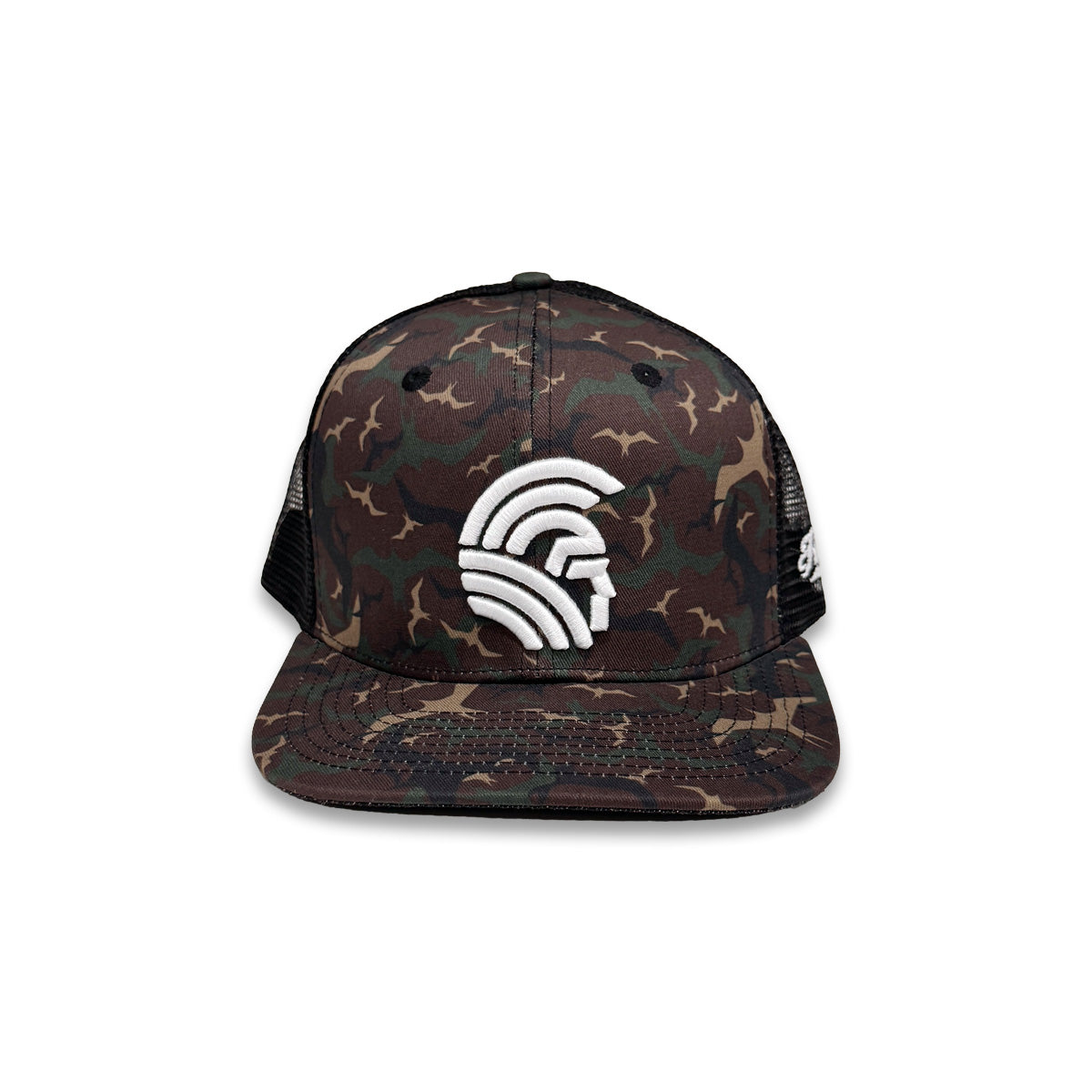 Warrior 3D Snapback hats Woodland Iwa Camo Mesh