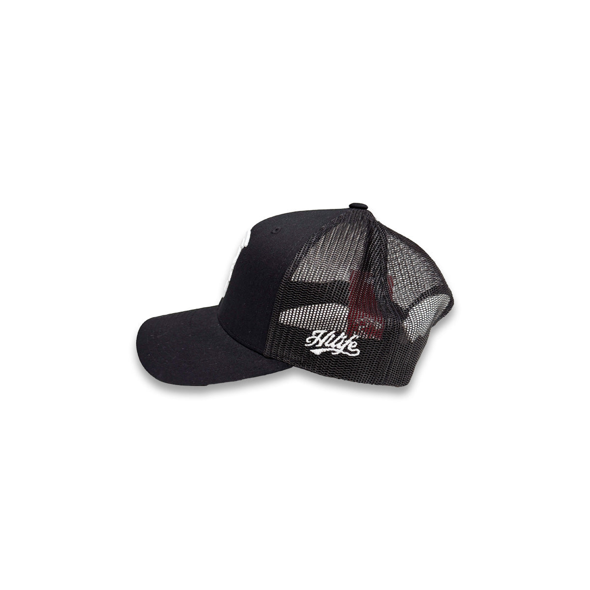 Warrior 3D Snapback Black Mesh Curved Bill