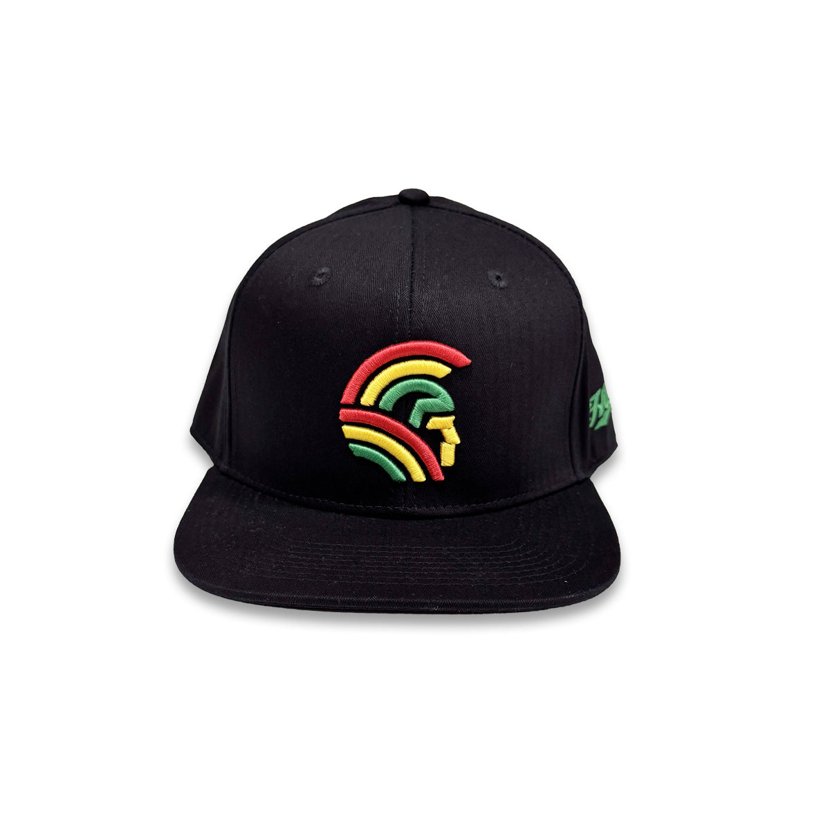 Warrior Tri-color 3D Snapback hats Black