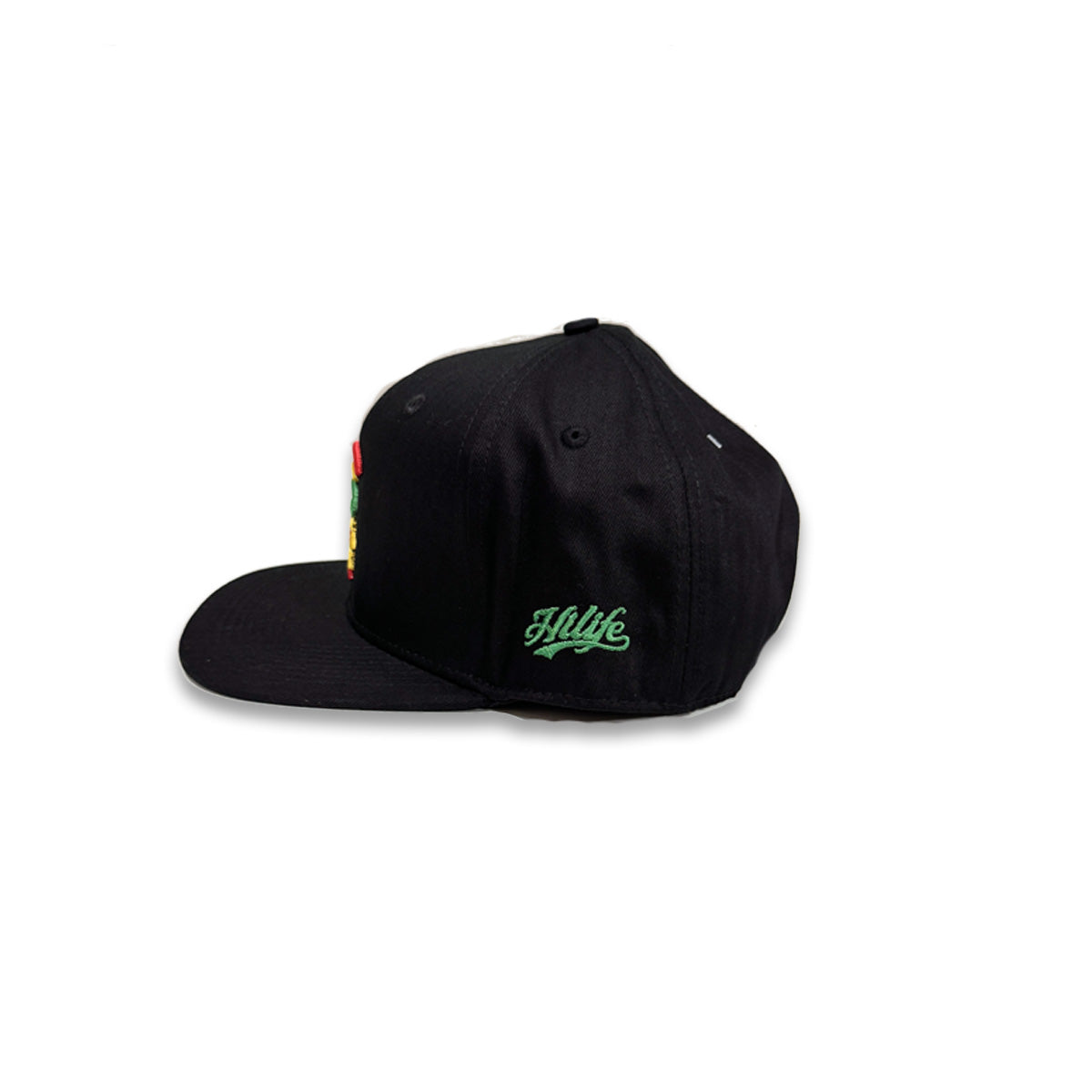 Warrior Tri-color 3D Snapback hats Black