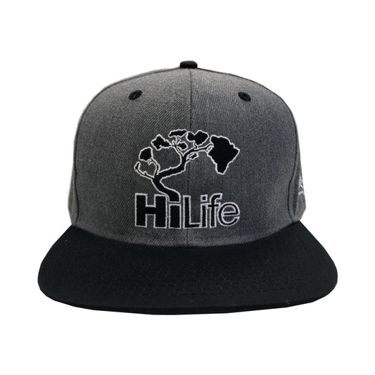 BASIC LOGO Snapback hats Dark Heather/Black
