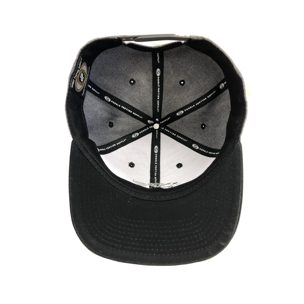 BASIC LOGO Snapback hats Dark Heather/Black