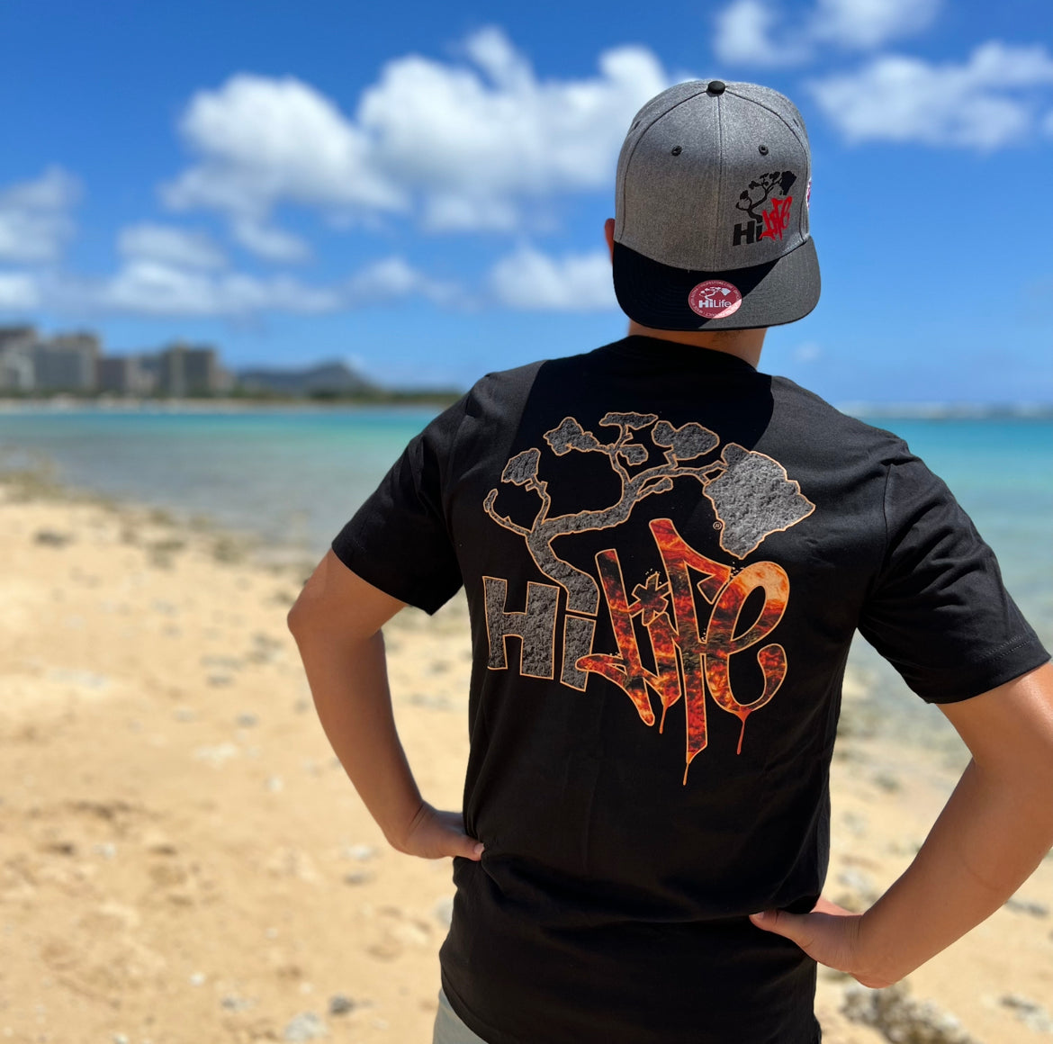 Hapa Snapback hats Dark Heather