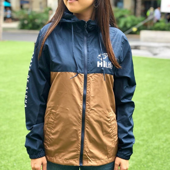 Windbreaker State of aloha on sleeve