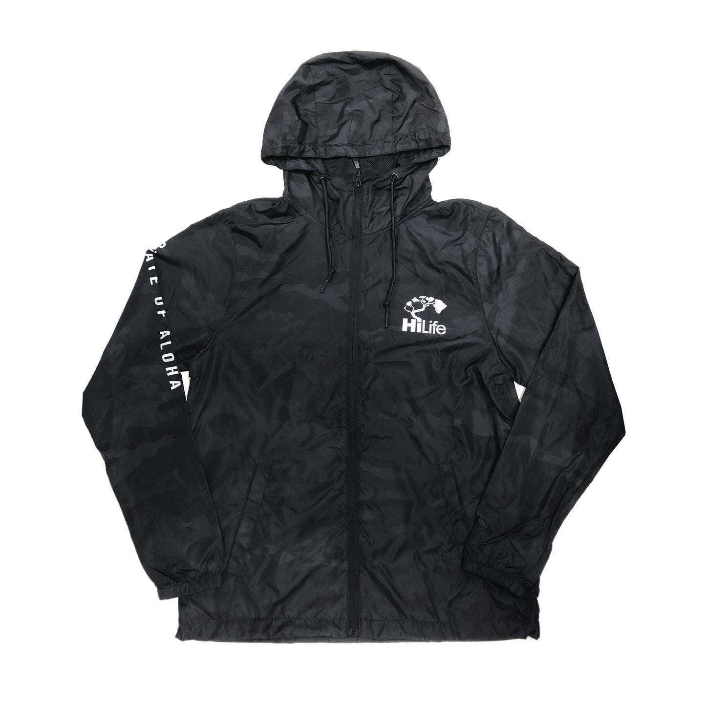 Windbreaker State of aloha on sleeve