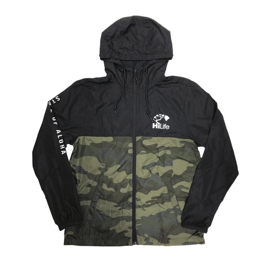 Windbreaker State of aloha on sleeve