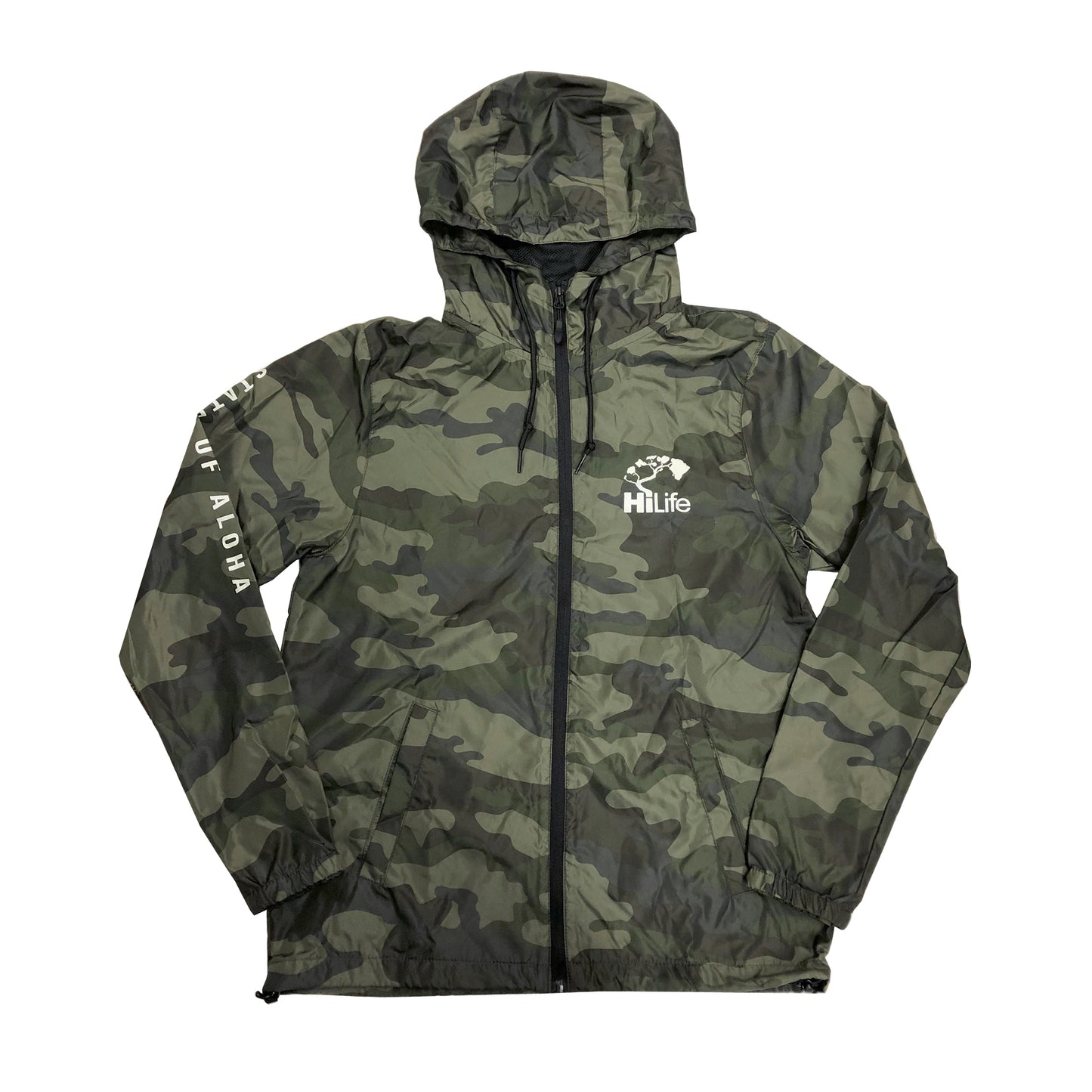 Windbreaker State of aloha on sleeve