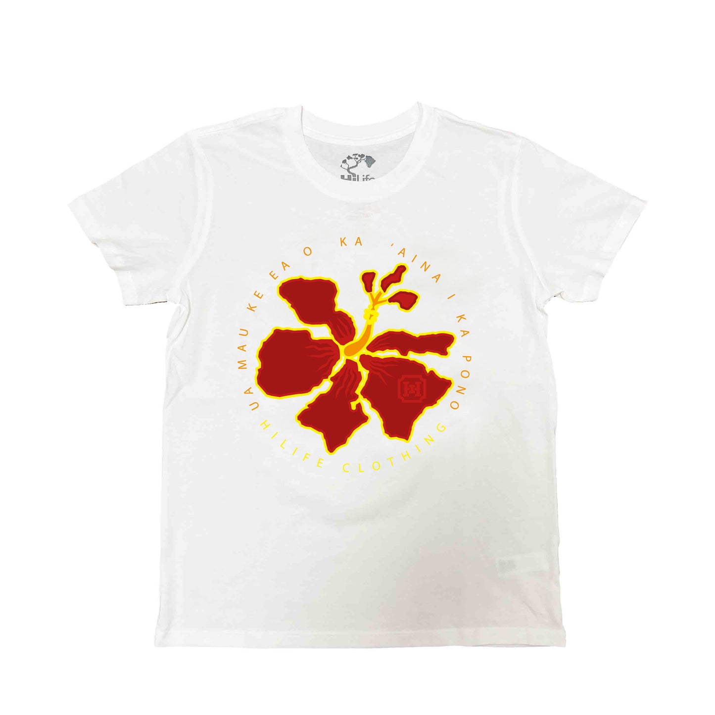 Women's cotton classic fit Tee Hibiscus Island