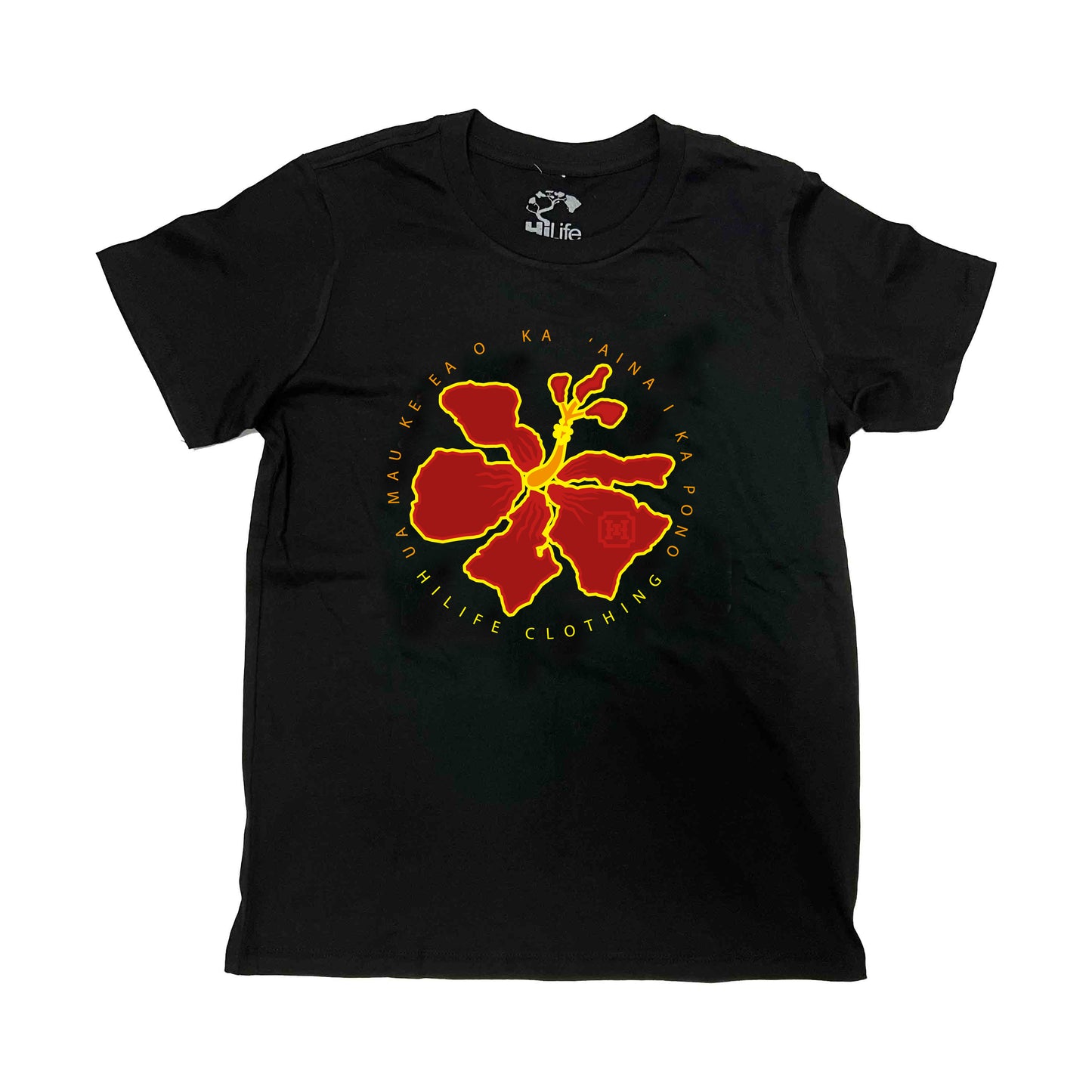 Women's cotton classic fit Tee Hibiscus Island