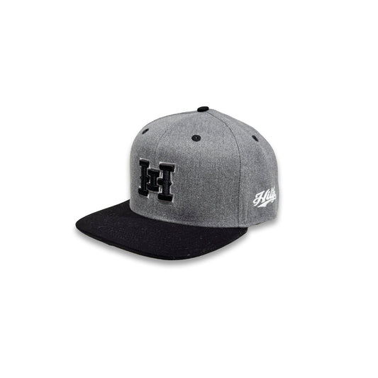HI logo Snapback hats Dark Heather / Black