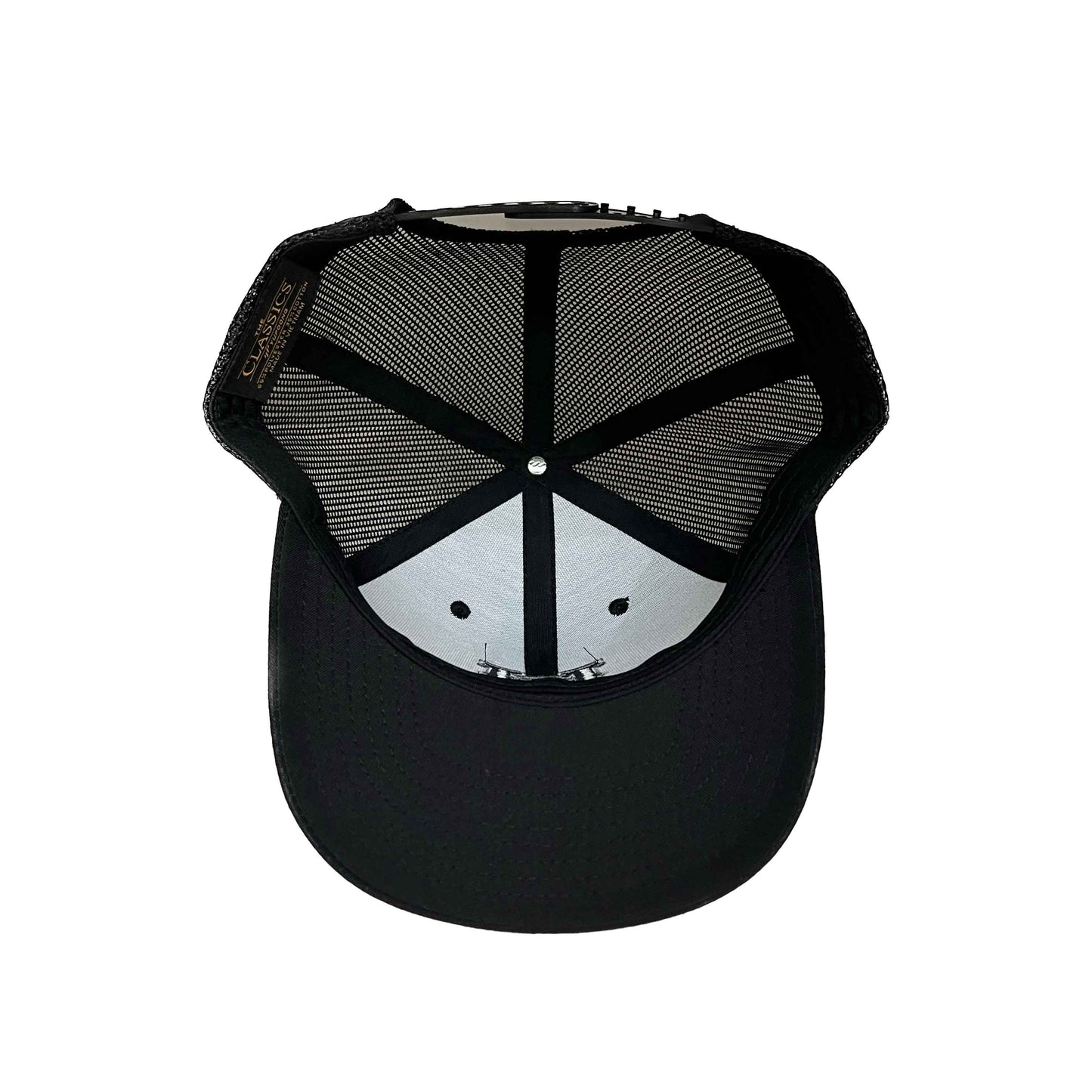 HI logo Snapback Black Mesh Curved Bill