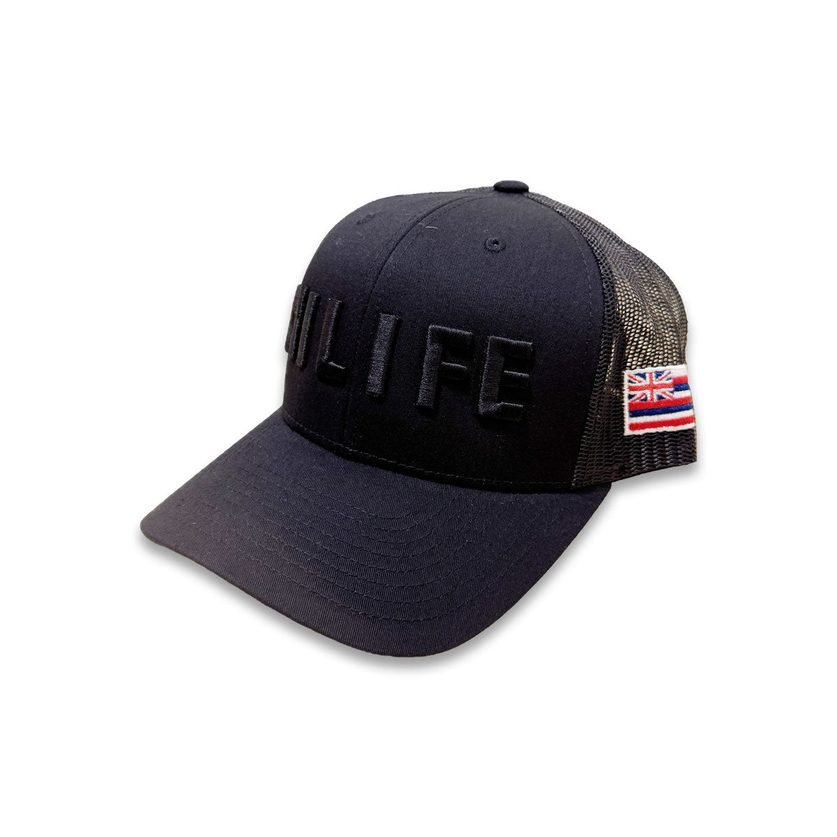 HILIFE 3D logo Snapback hats Black Mesh Curved Bill