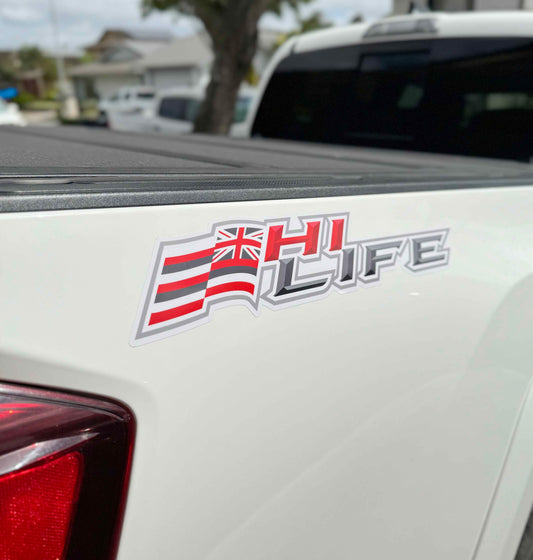 Hawaiian Flag Truck Sticker