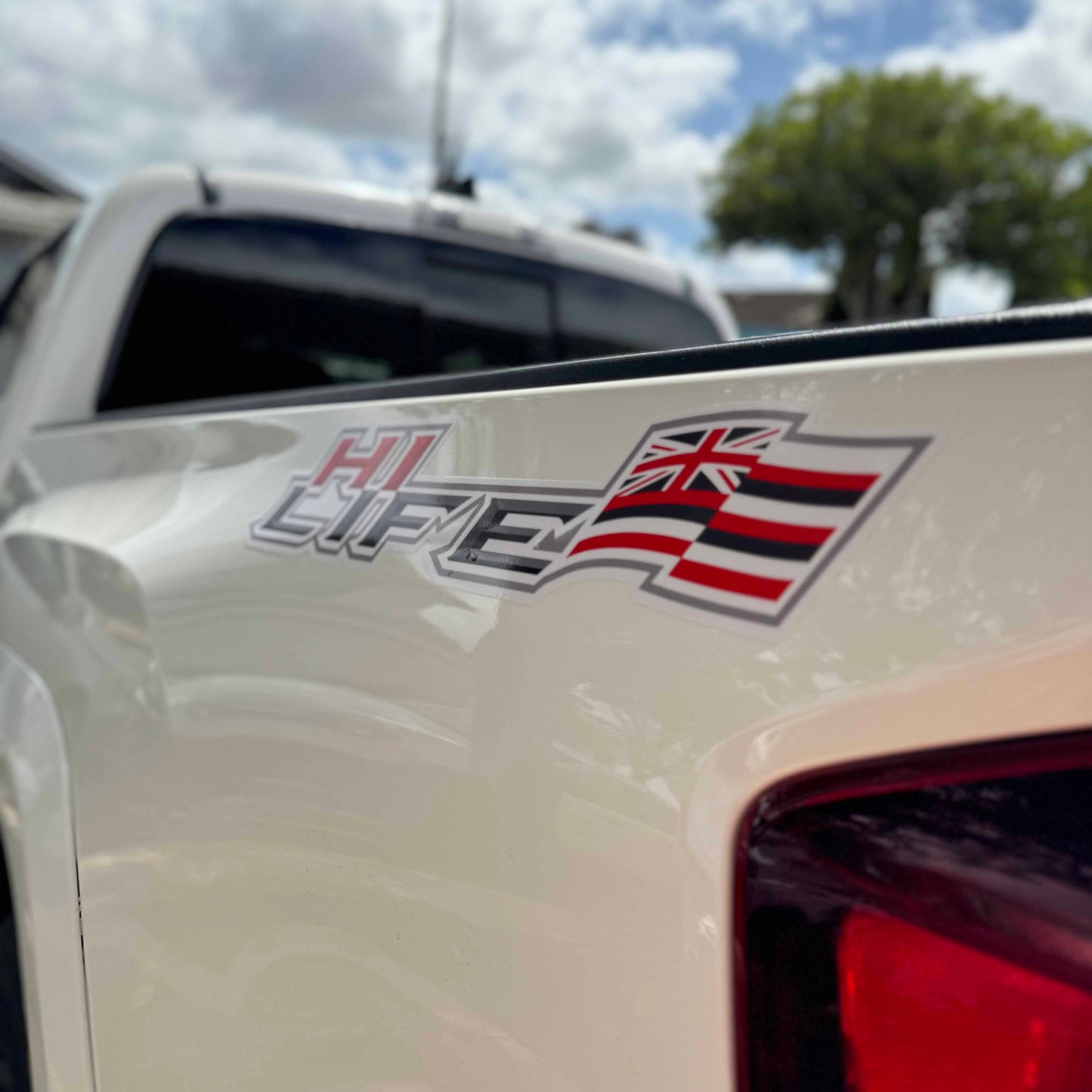 Hawaiian Flag Truck Sticker