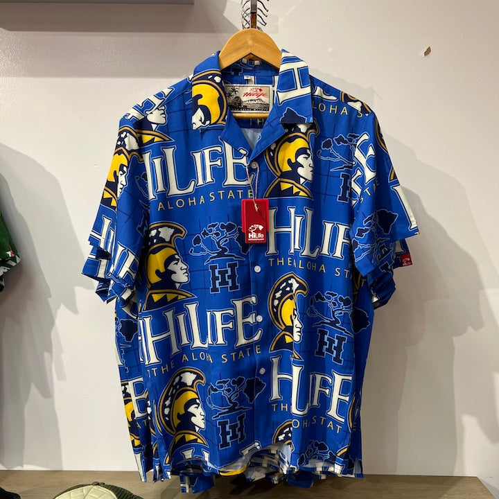 HiLife Aloha Shirts - Blue Suck Em Up -