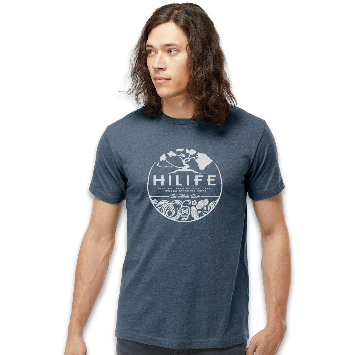 Aloha Circle 50/50 printed  Soft Tee