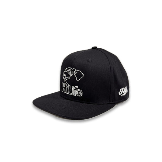 BASIC LOGO Snapback hats Black/White