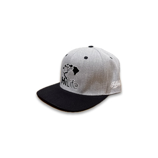 BASIC LOGO Snapback hats Heather/Black