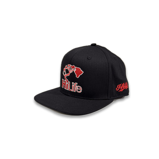 BASIC LOGO Snapback hats Red/White