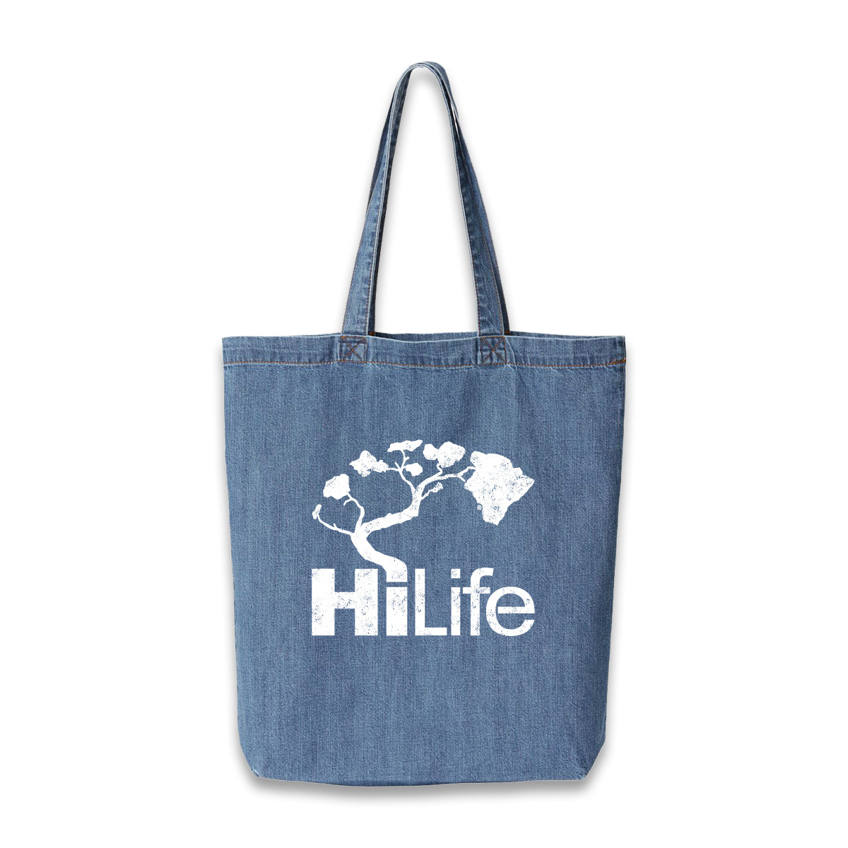Beaten Basic Cotton Denim Tote Bag