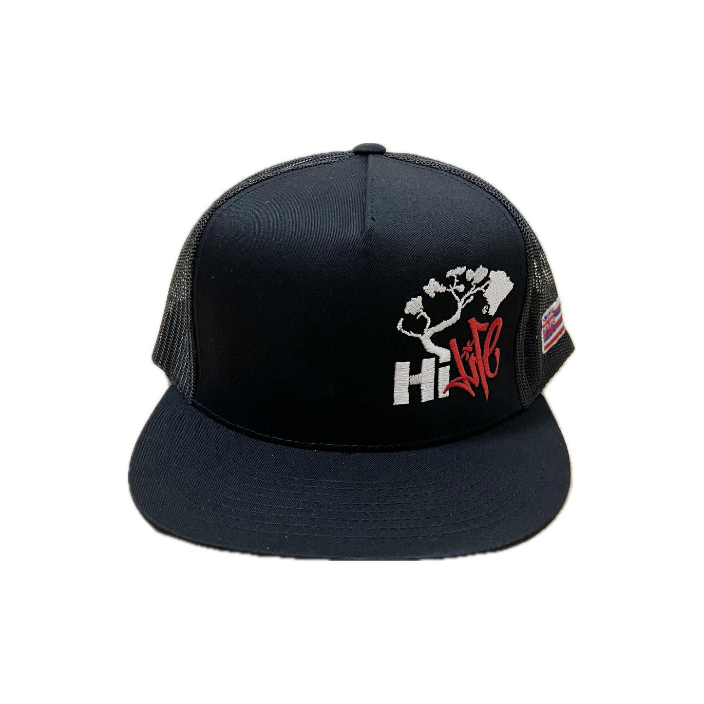 Hapa Snapback hats Black Mesh
