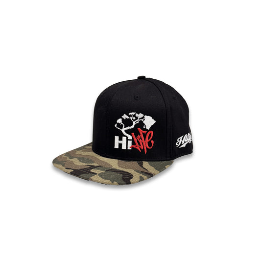 Hapa Snapback hats Black/Camo