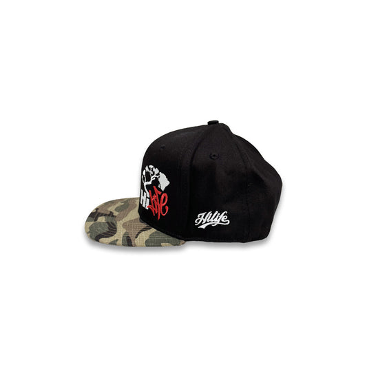 Hapa Snapback hats Black/Camo