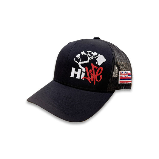 Hapa Snapback hats Black Mesh Curved Bill