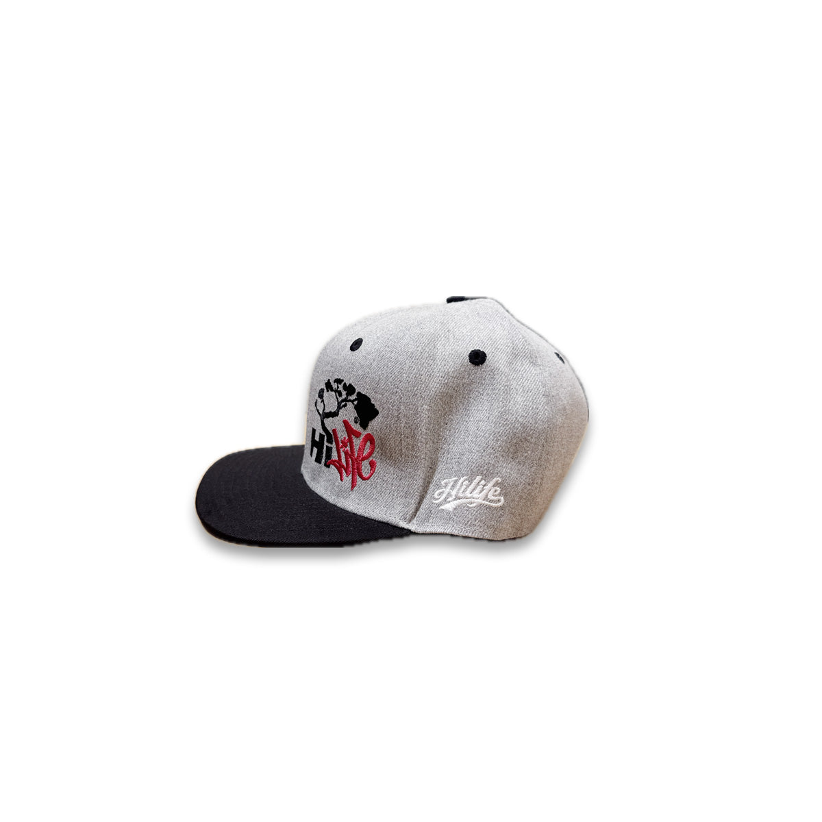 Hapa Snapback hats Heather/Black