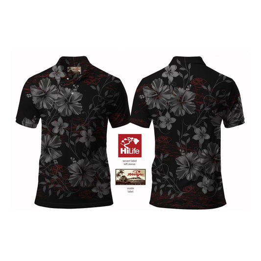 HiLife Polo Shirts - HIBISCUS